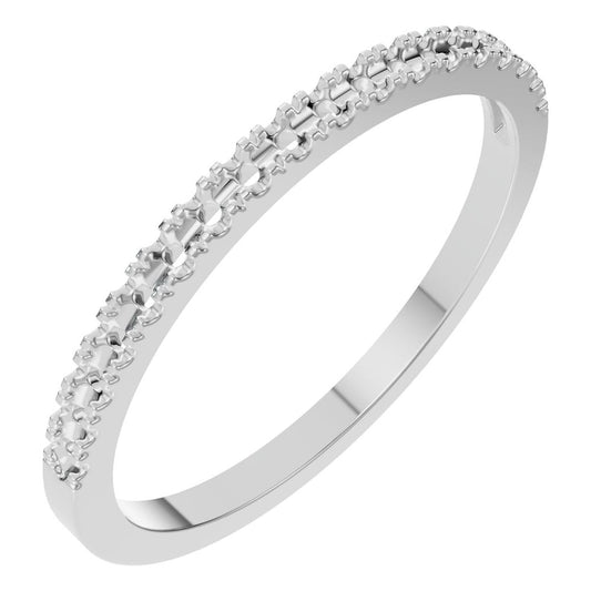 RI-8902 White Gold Ring UNSET - Main View