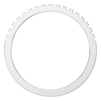 RI-8902 White Gold Ring UNSET - Top View