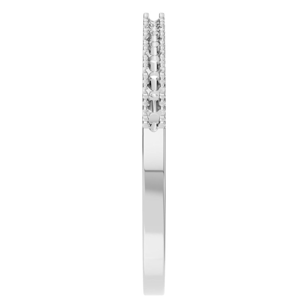 RI-8902 White Gold Ring UNSET - Side View