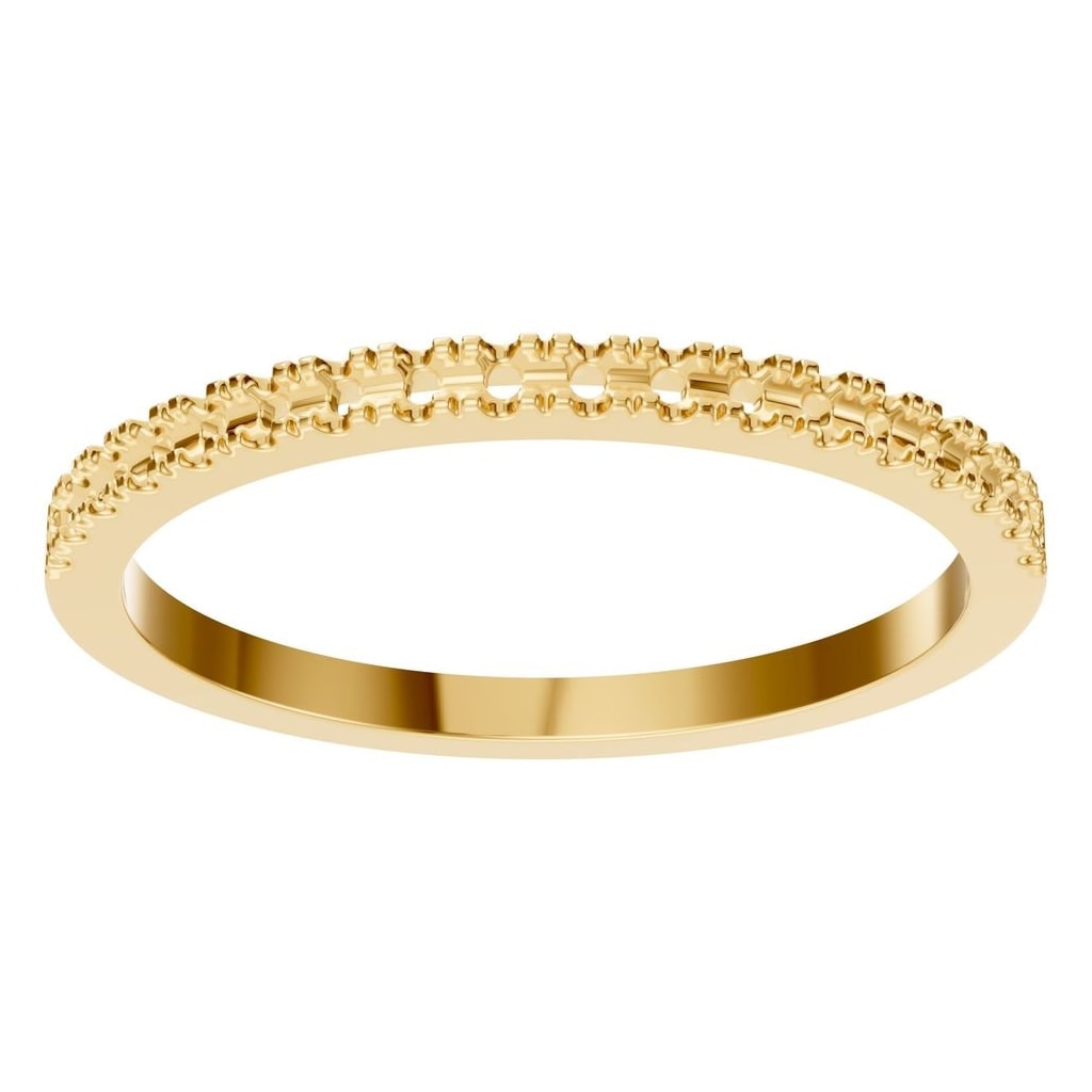 RI-8902 Yellow Gold Ring UNSET - Front View