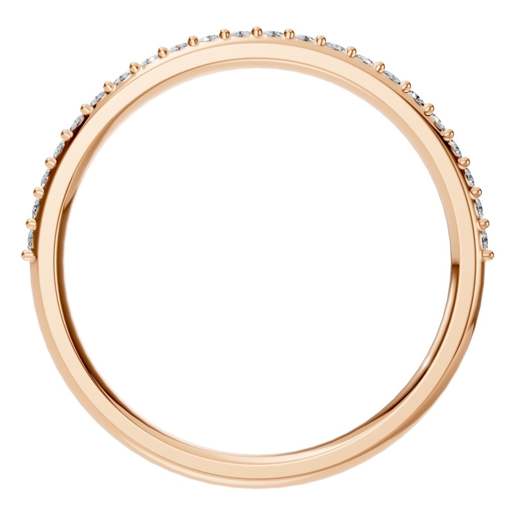 RI-8902 Rose Gold Ring SET - Top View
