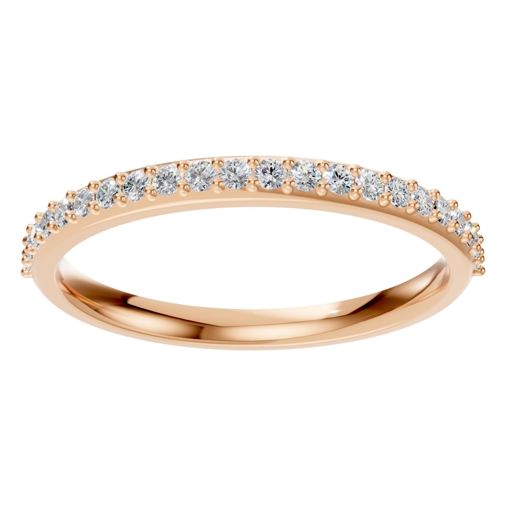 RI-8902 Rose Gold Ring SET - Front View