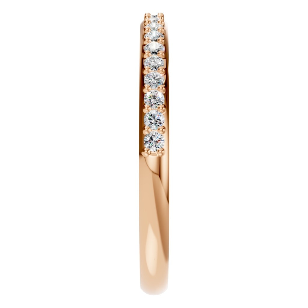 RI-8902 Rose Gold Ring SET - Side View