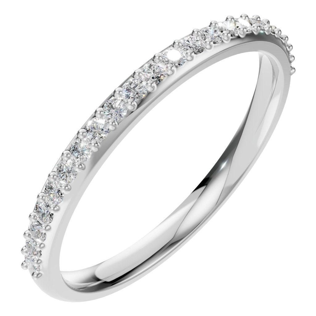 RI-8902 White Gold Ring SET - Main View