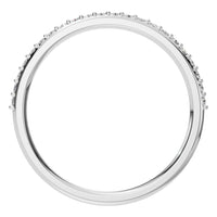 RI-8902 White Gold Ring SET - Top View