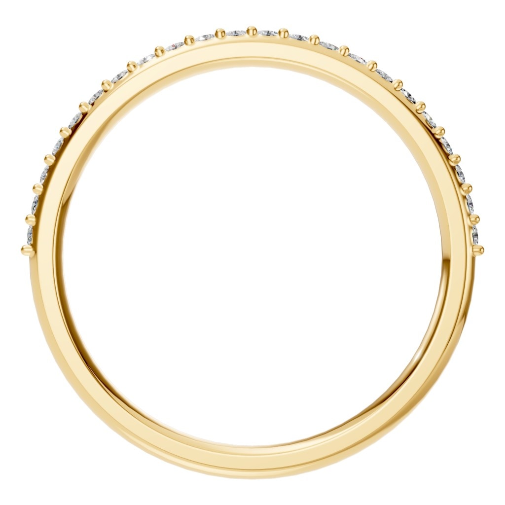 RI-8902 Yellow Gold Ring SET - Top View