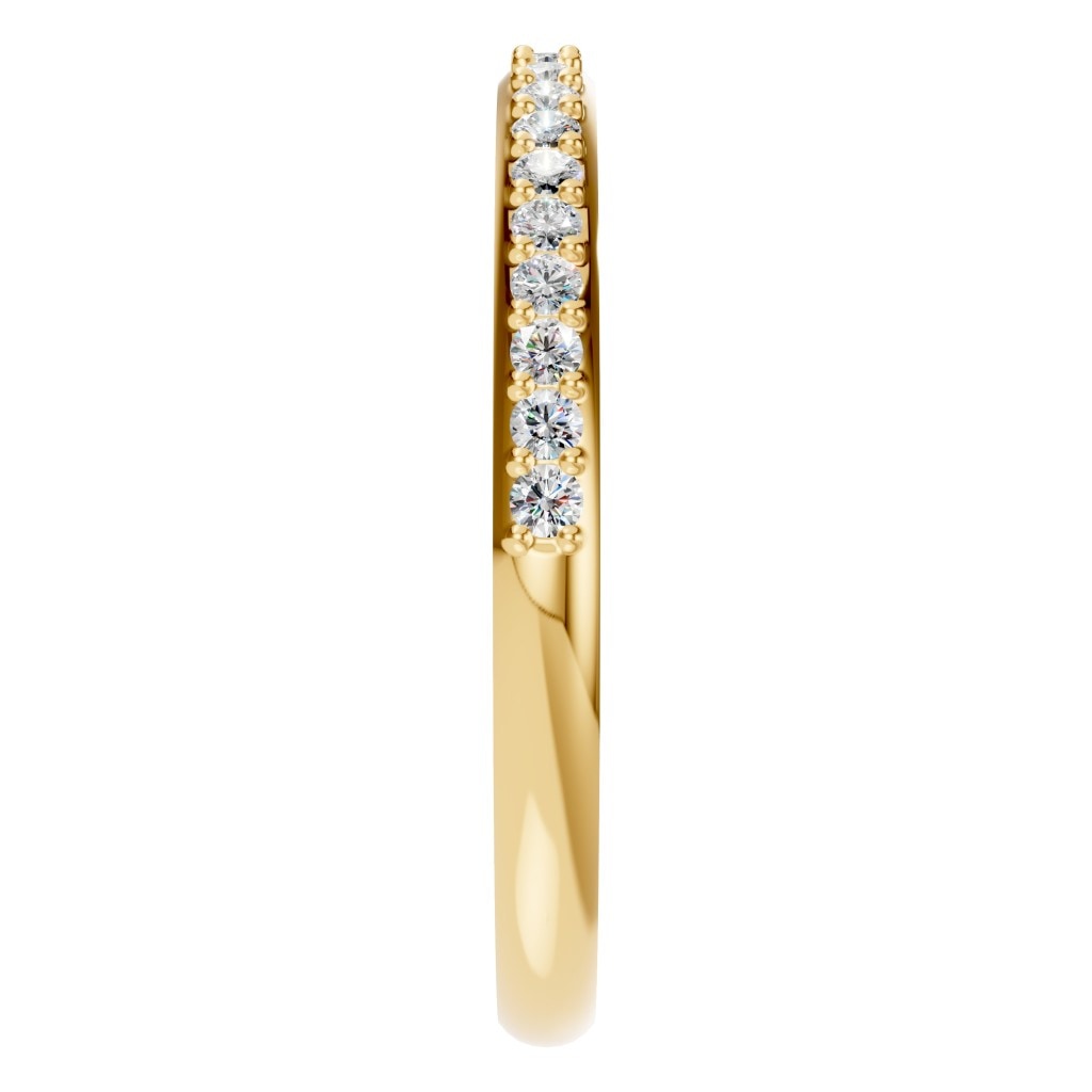 RI-8902 Yellow Gold Ring SET - Side View