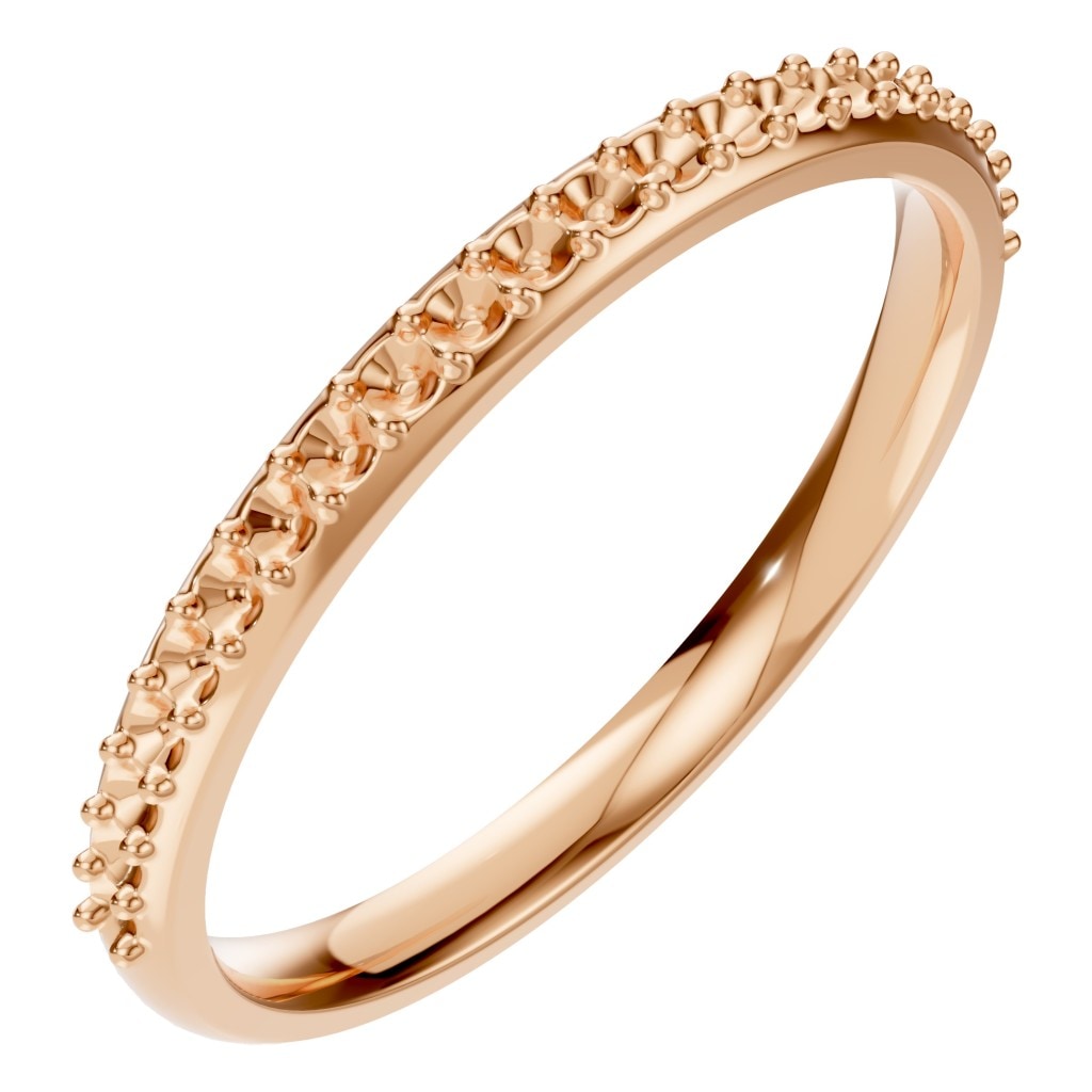 RI-8902 Rose Gold Ring UNSET - Main View