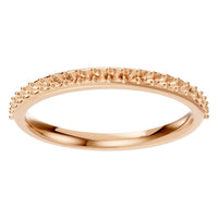 RI-8902 Rose Gold Ring UNSET - Front View