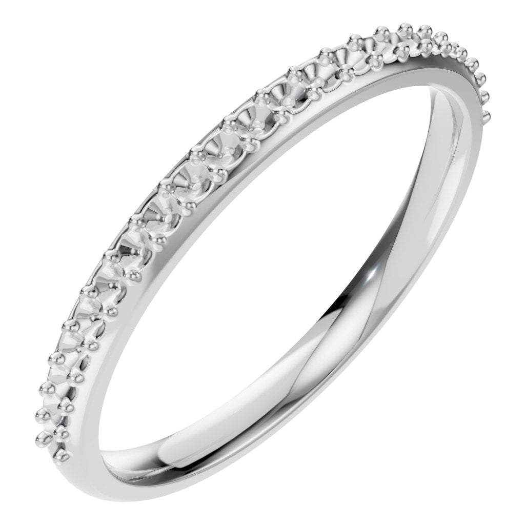 RI-8902 White Gold Ring UNSET - Main View