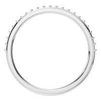 RI-8902 White Gold Ring UNSET - Top View