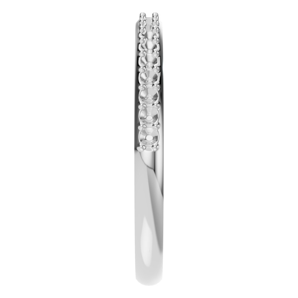 RI-8902 White Gold Ring UNSET - Side View