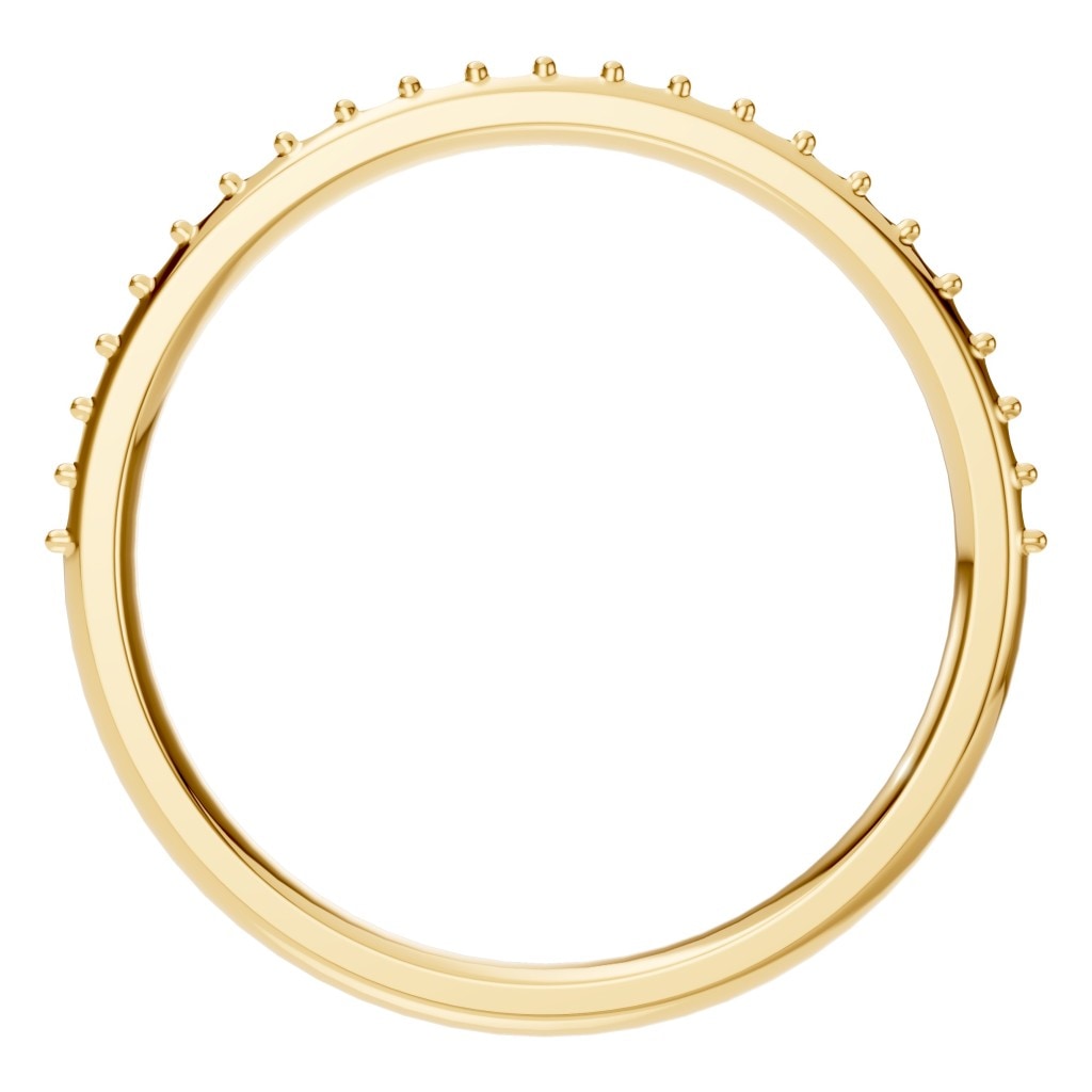 RI-8902 Yellow Gold Ring UNSET - Top View