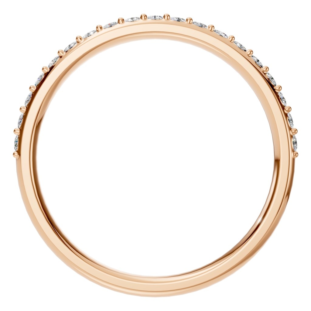 RI-8902 Rose Gold Ring SET - Top View