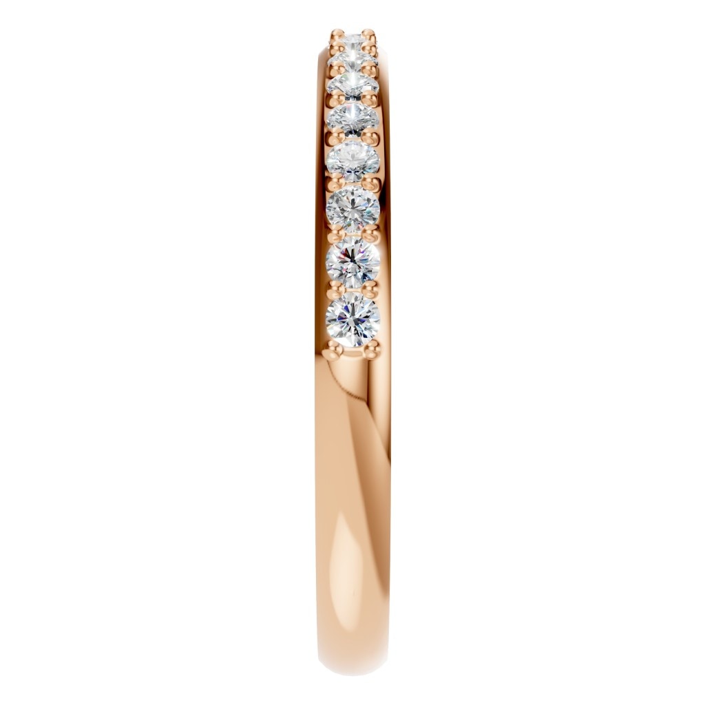 RI-8902 Rose Gold Ring SET - Side View