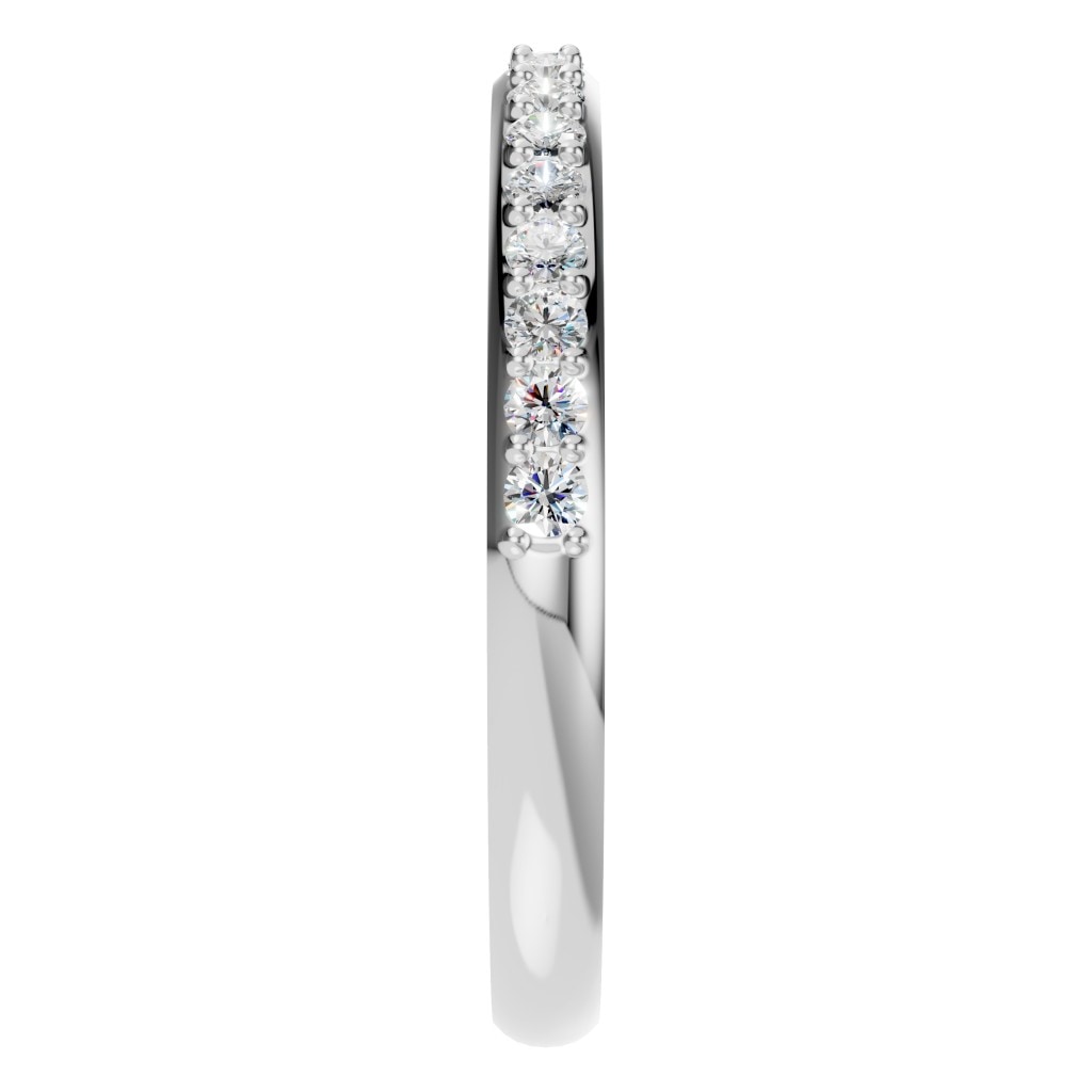 RI-8902 White Gold Ring SET - Side View