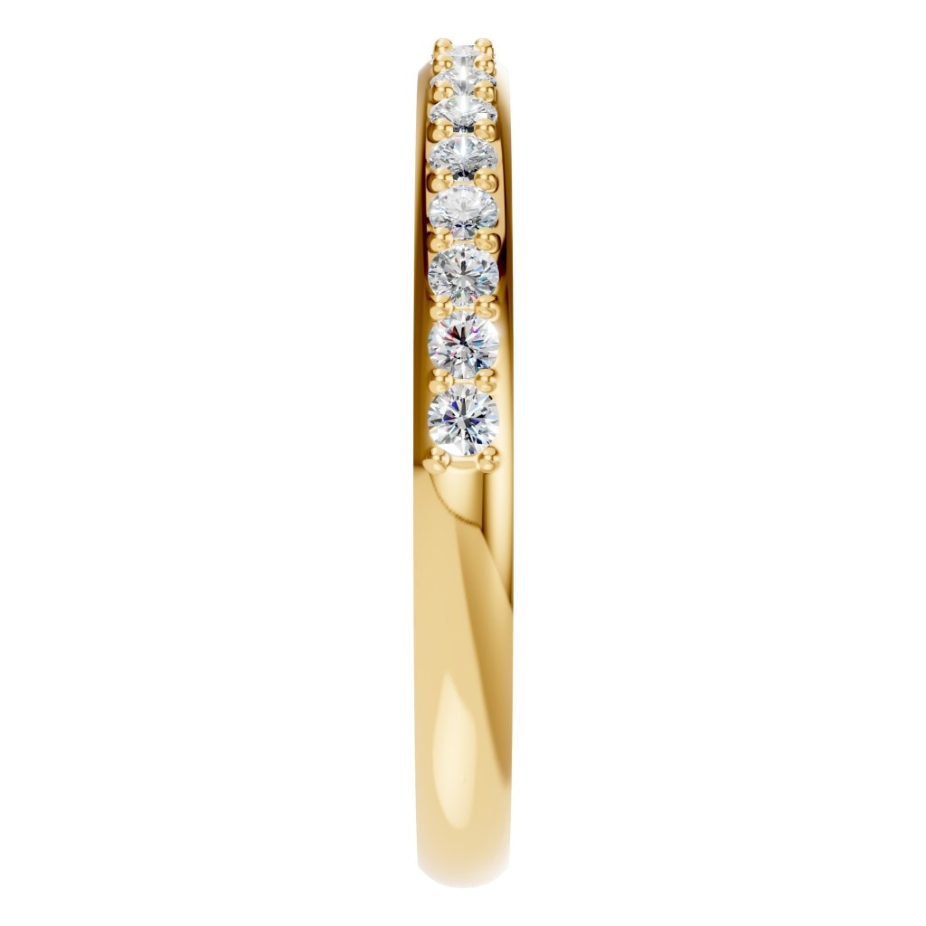 RI-8902 Yellow Gold Ring SET - Side View