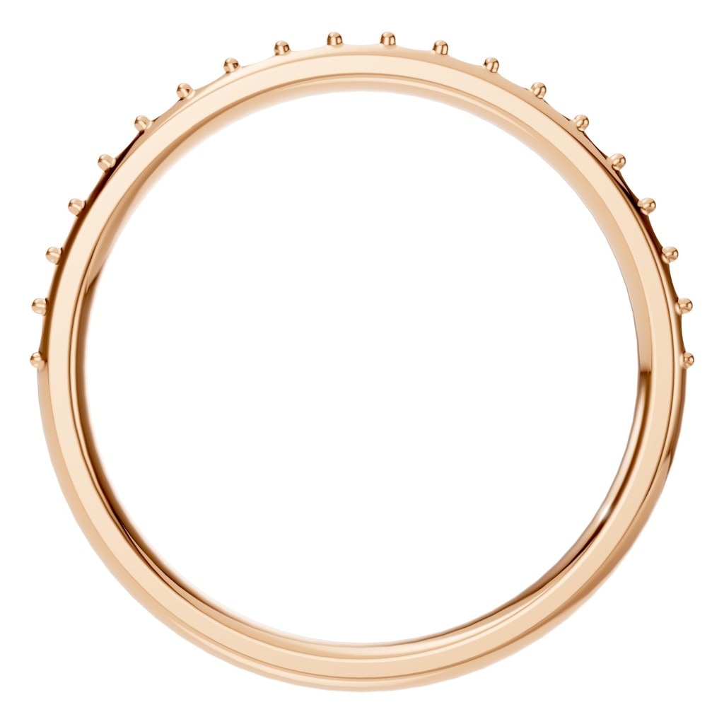 RI-8902 Rose Gold Ring UNSET - Top View