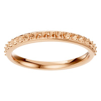 RI-8902 Rose Gold Ring UNSET - Front View