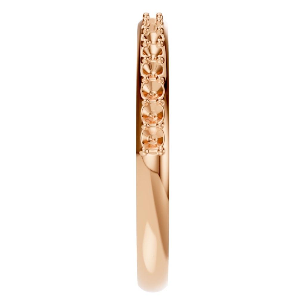 RI-8902 Rose Gold Ring UNSET - Side View