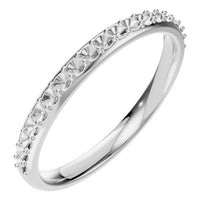 RI-8902 White Gold Ring UNSET - Main View