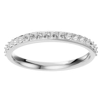 RI-8902 White Gold Ring UNSET - Front View
