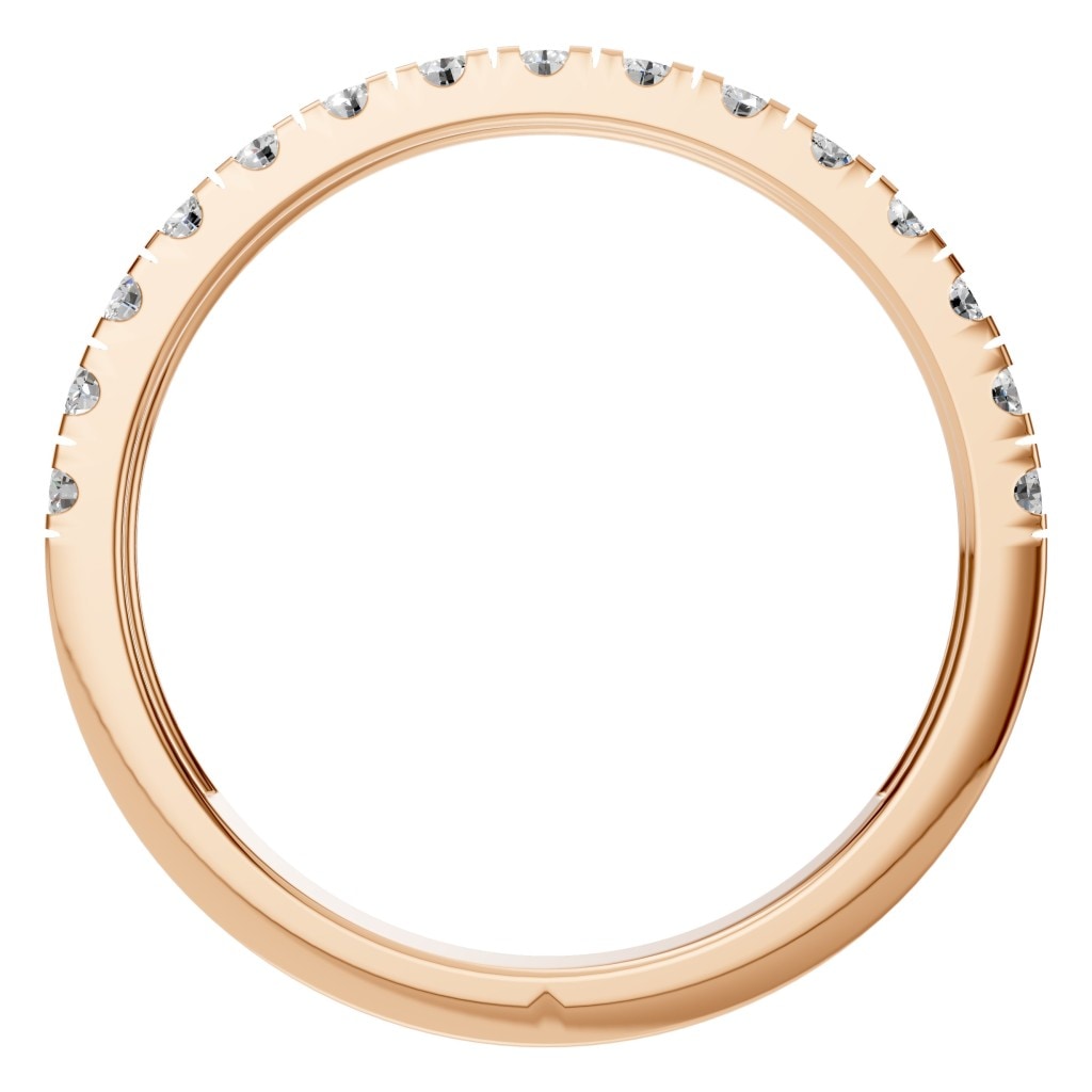 RI-8902 Rose Gold Ring SET - Top View