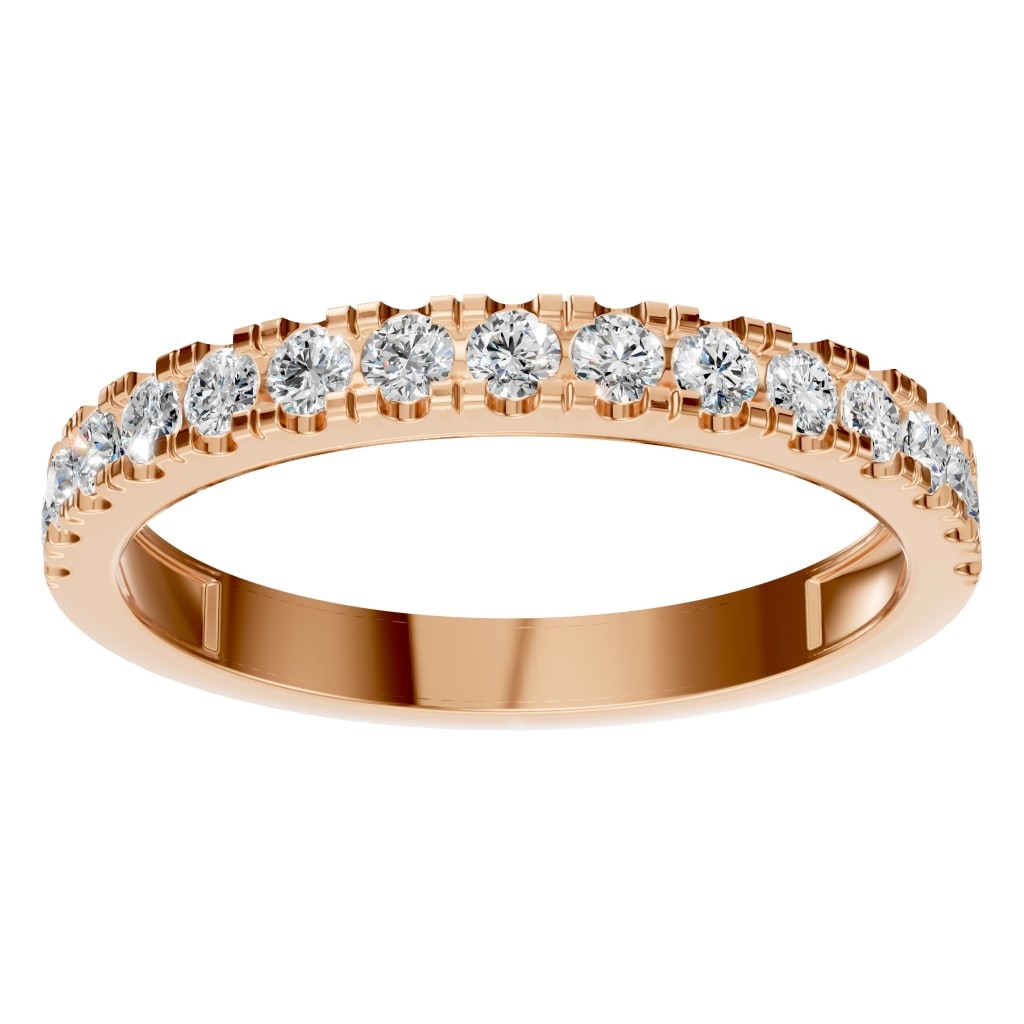 RI-8902 Rose Gold Ring SET - Front View