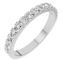 RI-8902 White Gold Ring SET - Main View