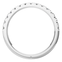 RI-8902 White Gold Ring SET - Top View