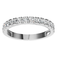 RI-8902 White Gold Ring SET - Front View