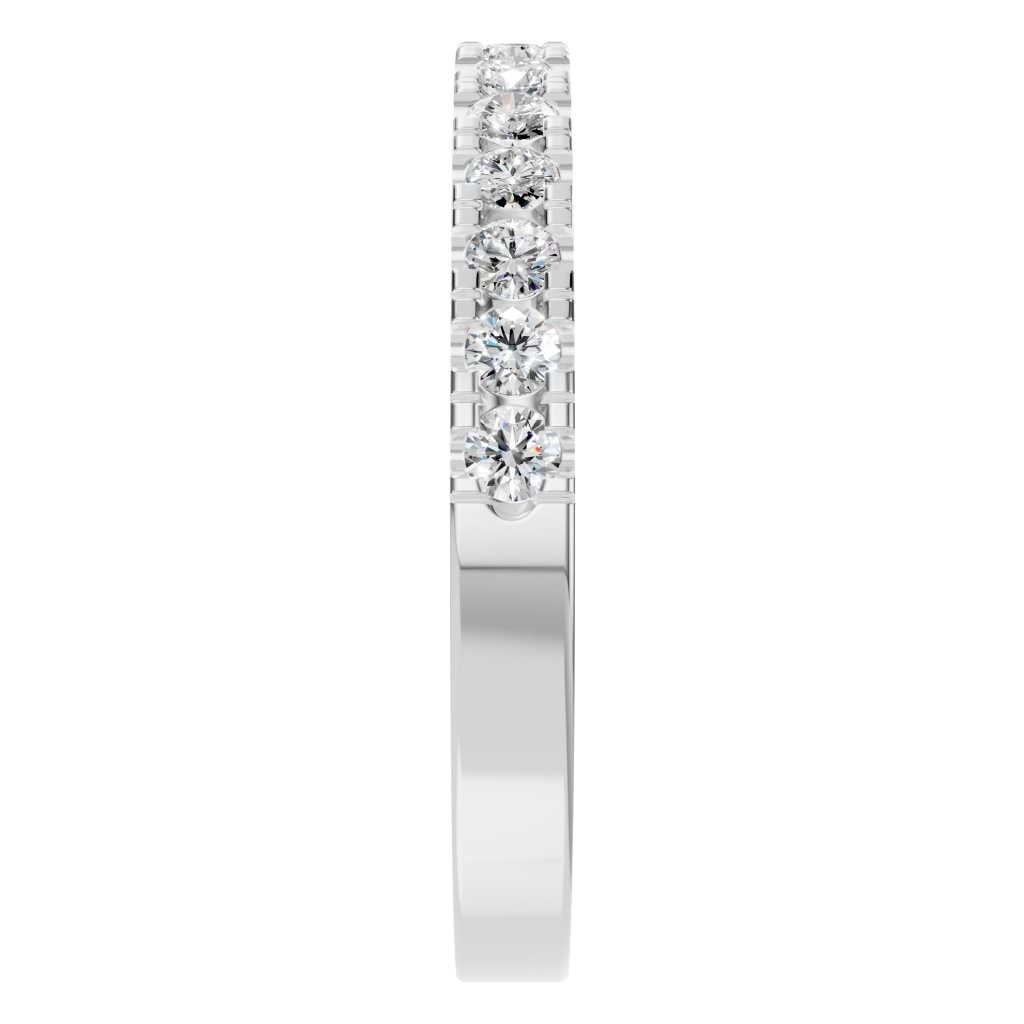 RI-8902 White Gold Ring SET - Side View