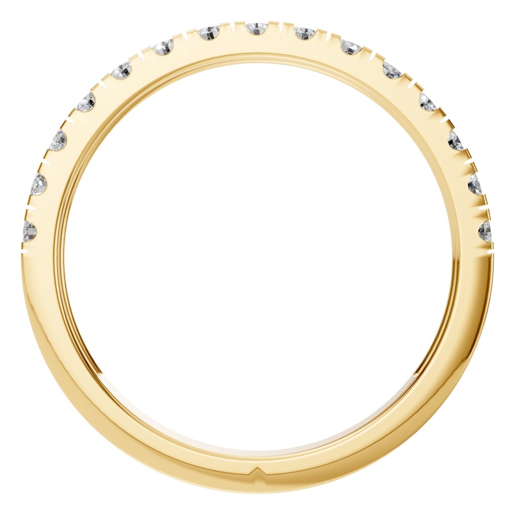 RI-8902 Yellow Gold Ring SET - Top View