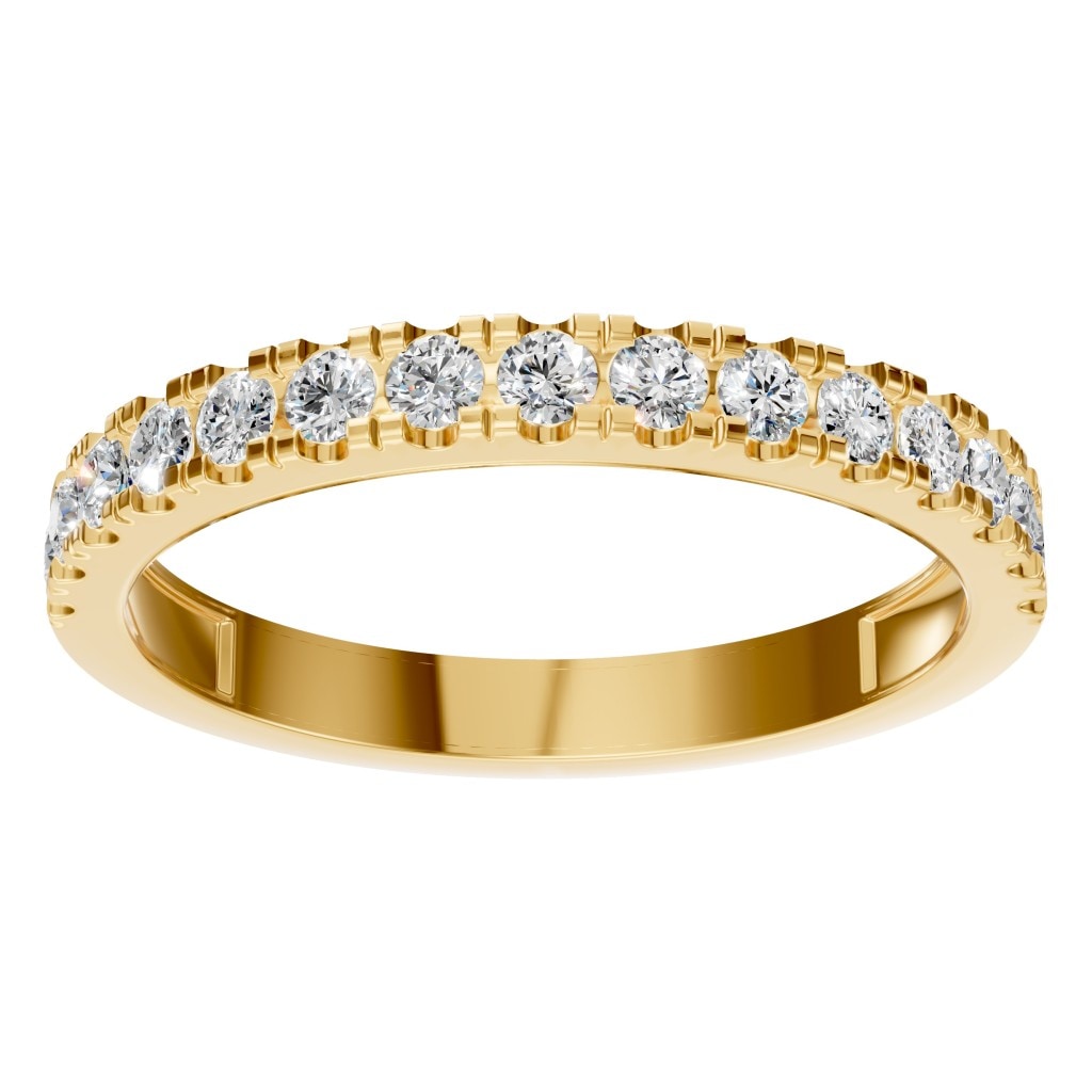 RI-8902 Yellow Gold Ring SET - Front View