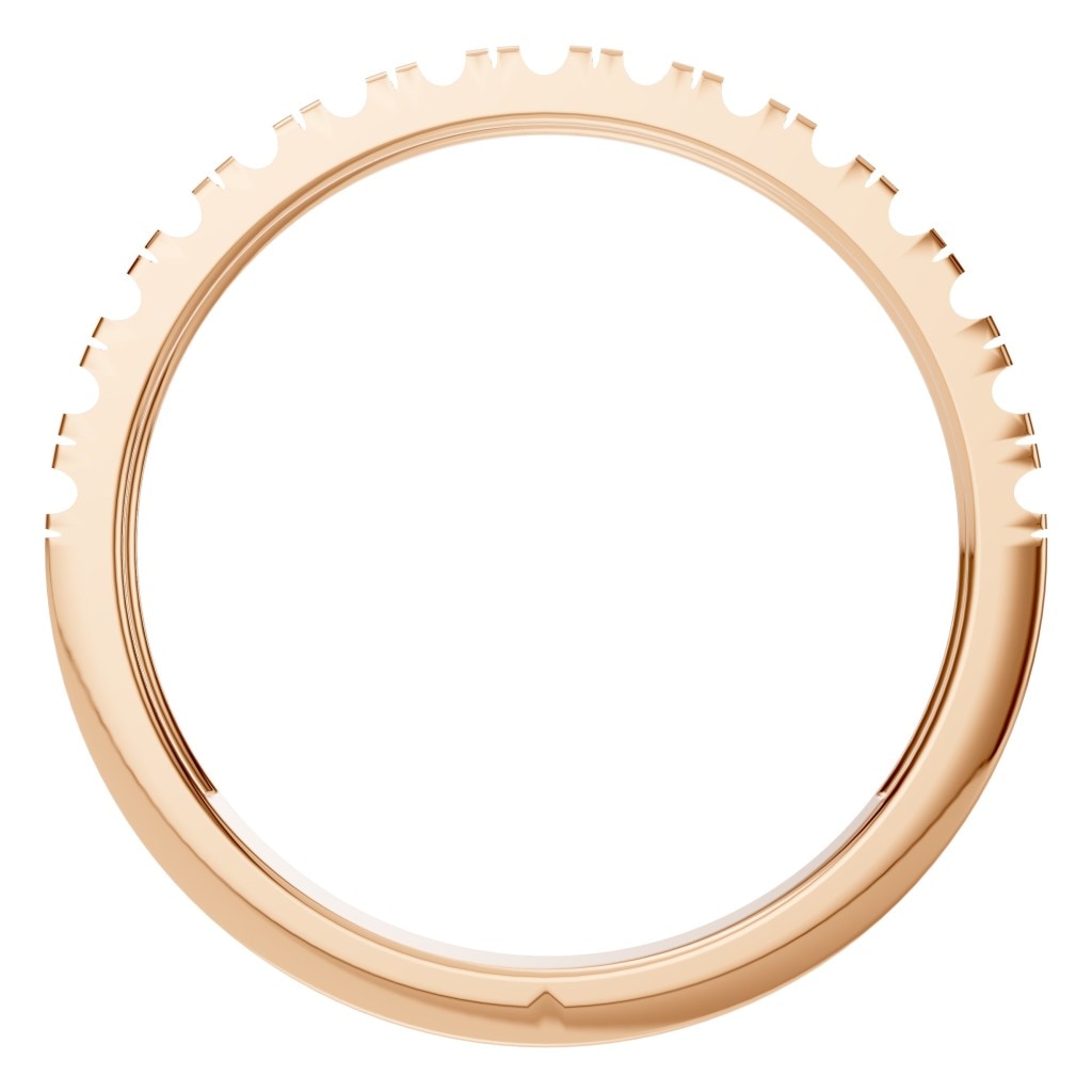 RI-8902 Rose Gold Ring UNSET - Top View