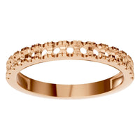 RI-8902 Rose Gold Ring UNSET - Front View