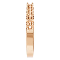 RI-8902 Rose Gold Ring UNSET - Side View
