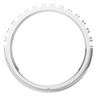 RI-8902 White Gold Ring UNSET - Top View