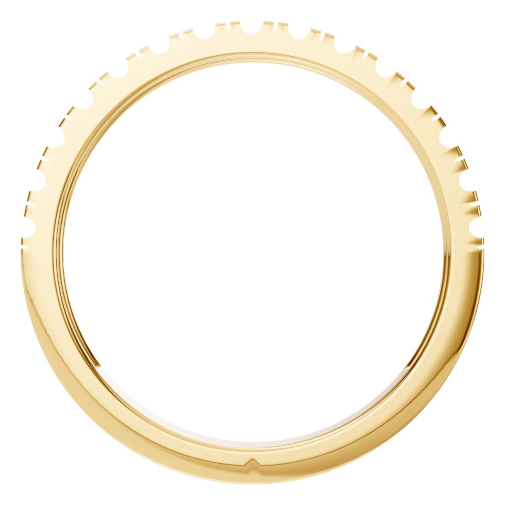 RI-8902 Yellow Gold Ring UNSET - Top View