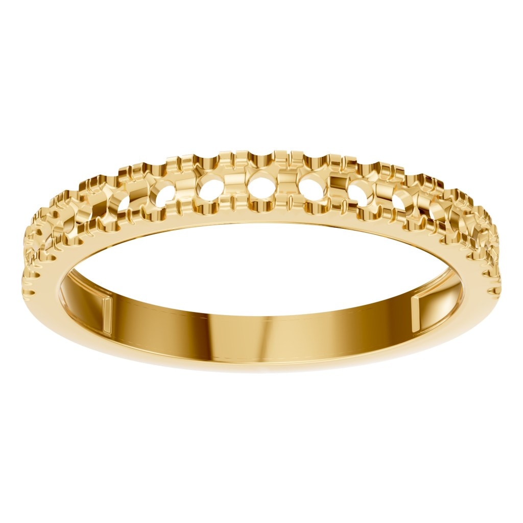 RI-8902 Yellow Gold Ring UNSET - Front View