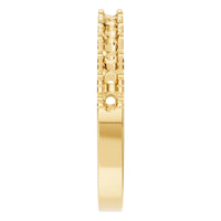 RI-8902 Yellow Gold Ring UNSET - Side View