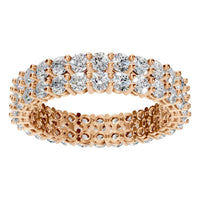 RI-8965 Rose Gold Ring SET - Front View