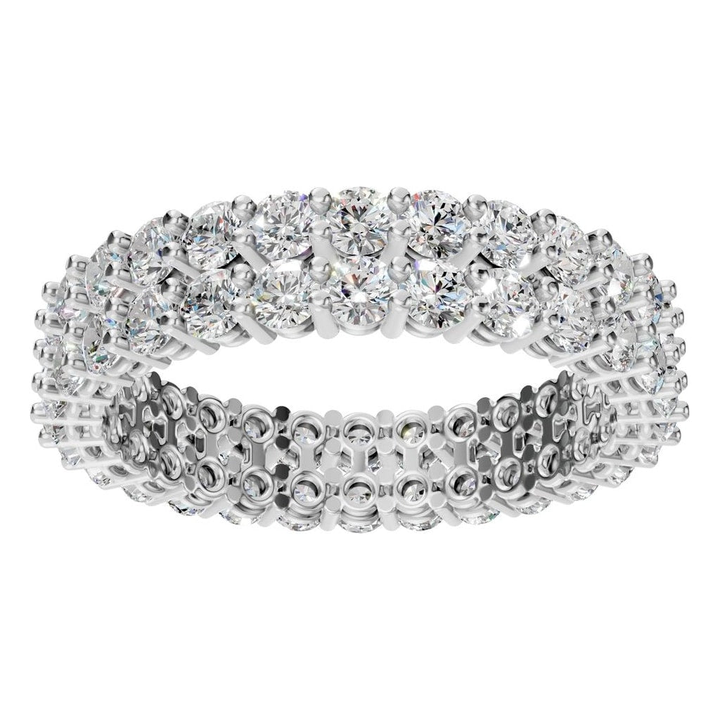 RI-8965 White Gold Ring SET - Front View