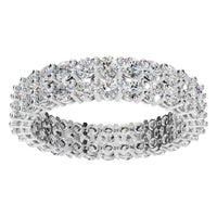 RI-8965 White Gold Ring SET - Front View