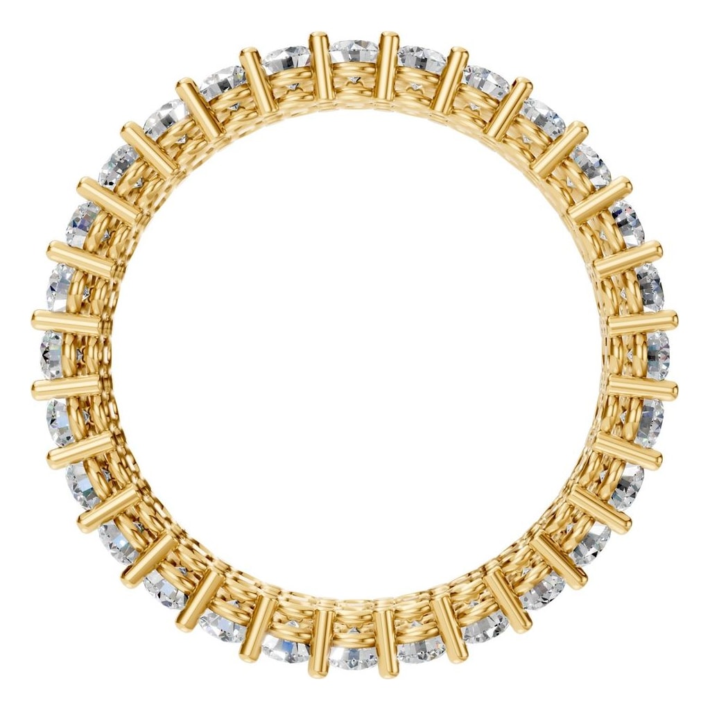 RI-8965 Yellow Gold Ring SET - Top View
