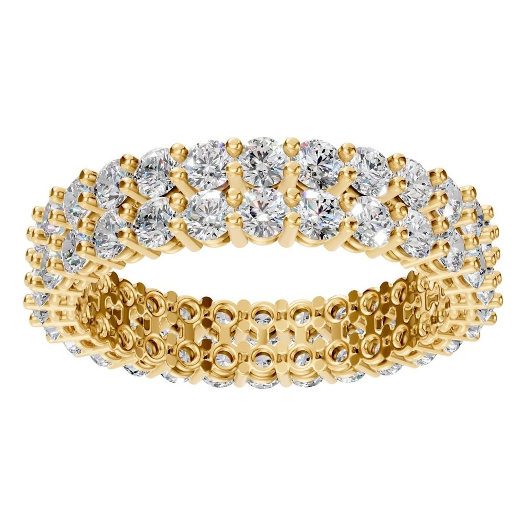 RI-8965 Yellow Gold Ring SET - Front View