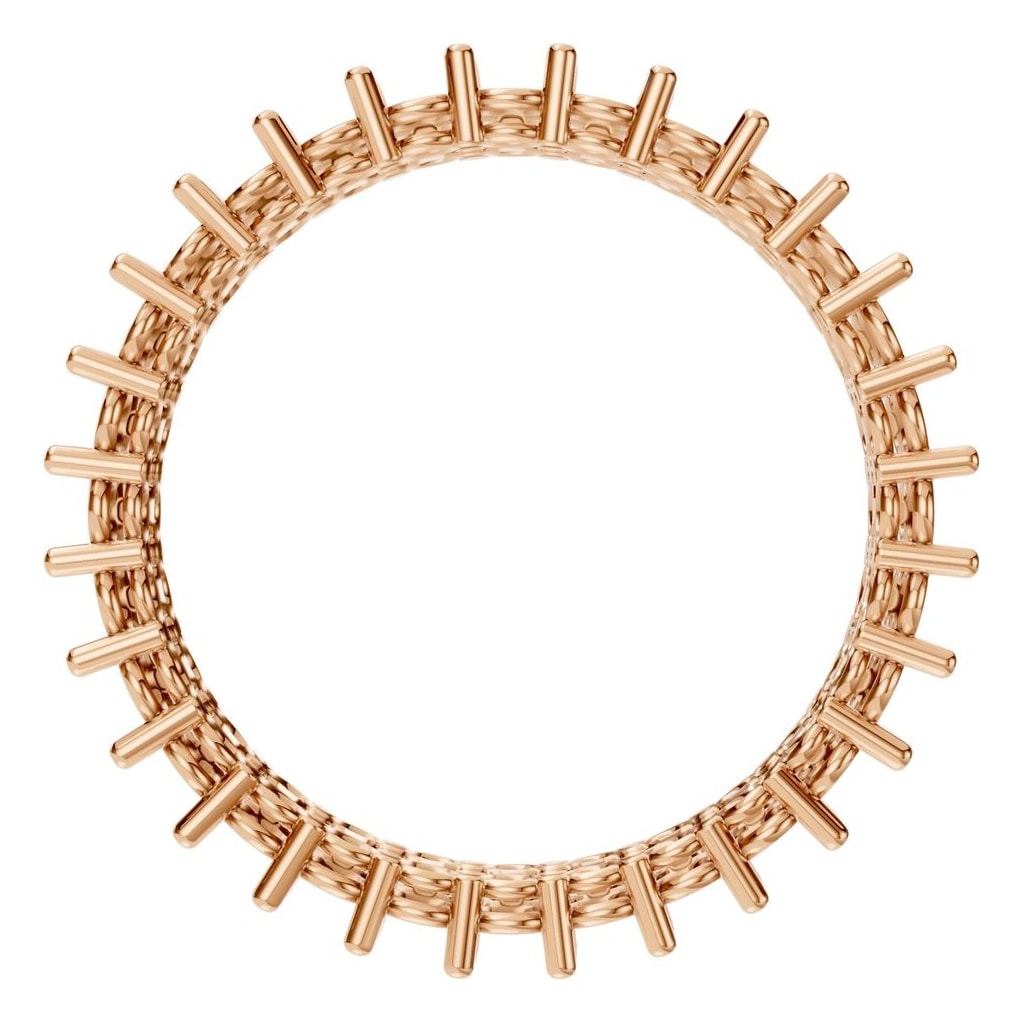 RI-8965 Rose Gold Ring UNSET - Top View