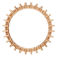 RI-8965 Rose Gold Ring UNSET - Top View