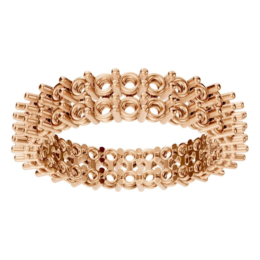RI-8965 Rose Gold Ring UNSET - Front View