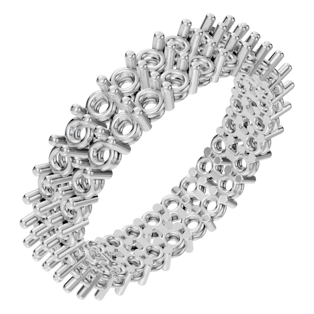 RI-8965 White Gold Ring UNSET - Main View